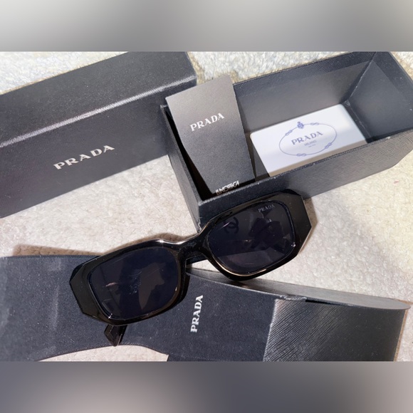 Prada Accessories - Prada Black Designer Sunglasses with case